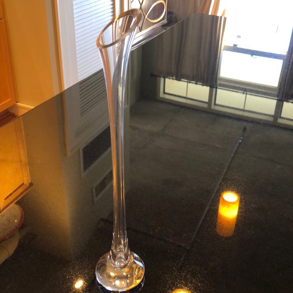 Slim Glass Flower Vase